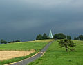 Grün, blau, gelb